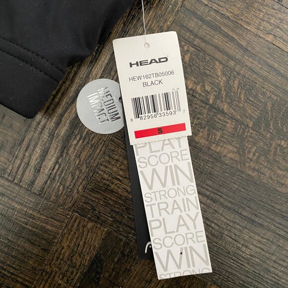 BNWT Head Medium-Impact Sports Bra - S, black - Picture 2 of 8
